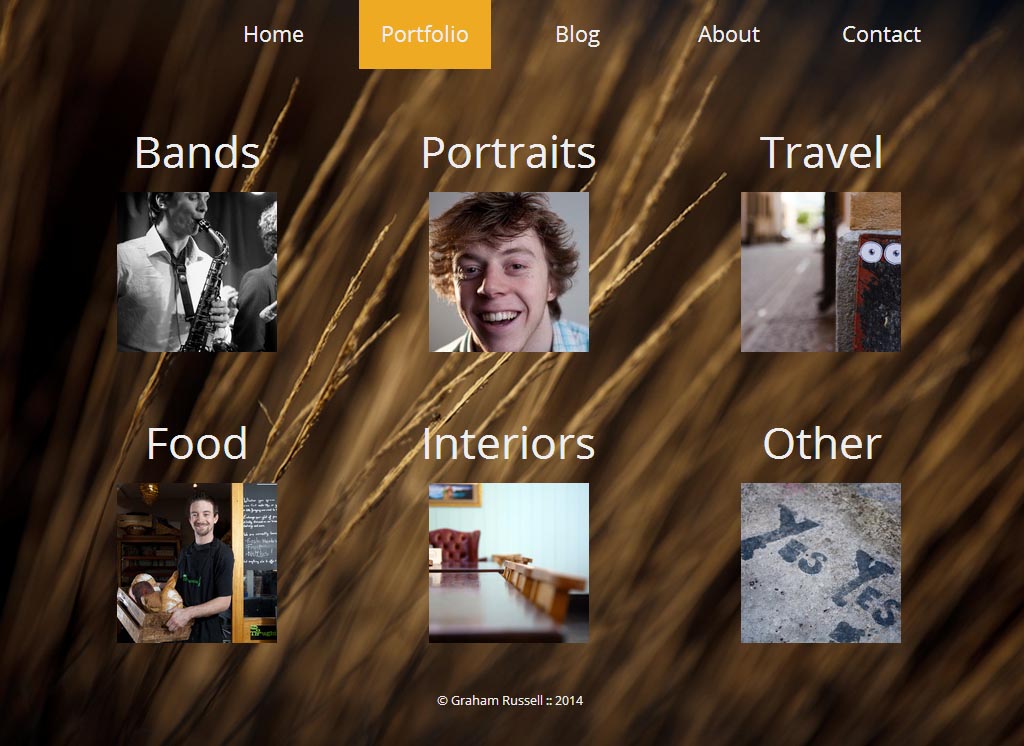 Turbo Photography Portfolio Screenshot